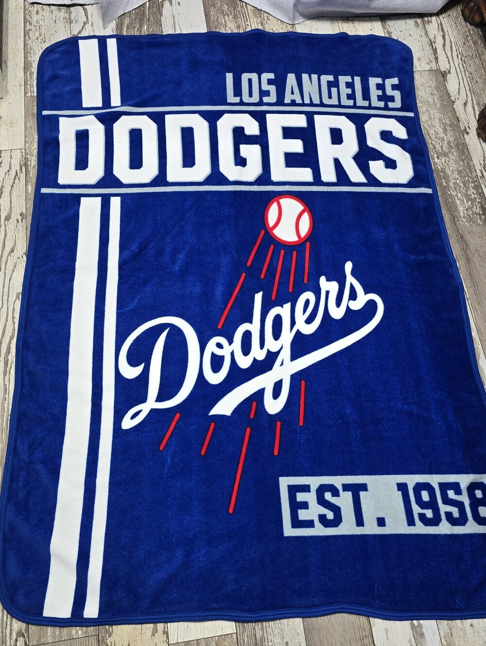 Los Angeles Dodgers LA Dodgers MLB Throw Blanket 60" x 40"